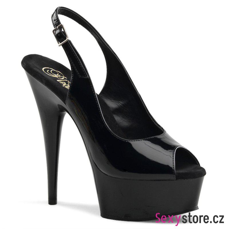 černá sexy obuv DELIGHT-654