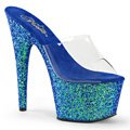 Luxusní modré pantofle ADORE-701LG/C/BLG