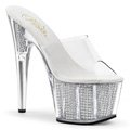 Luxusní stříbrné sexy pantofle ADORE-701SRS ADO701SRS/C/S