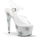 Luxusní stříbrné boty s hvězdami ADO708STAR/C/SG-ABRS