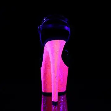 Růžové svítící sexy boty SKY309UVLG/B/NHPG | SKY-309UVLG Pleaser - zezadu