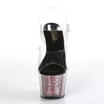 Růžové taneční sexy boty na vysokém podpatku ADO708CG/C/PNG | ADORE-708CG Pleaser - zepředu Růžové taneční sexy boty na vysokém podpatku ADO708CG/C/PNG | ADORE-708CG Pleaser - zepředu
