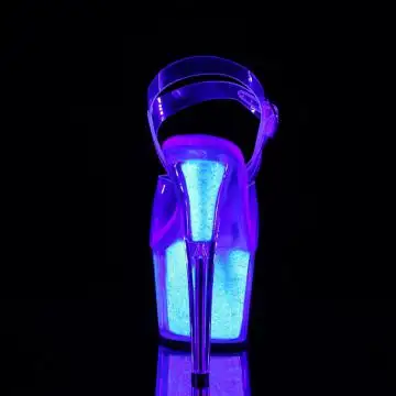Růžové svítící boty Pleaser ADO708UVG/C/NOPG | ADORE-708UVG Pleaser - zezadu