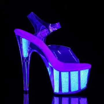 Růžové svítící boty Pleaser ADO708UVG/C/NOPG | ADORE-708UVG Pleaser - z vnějšku