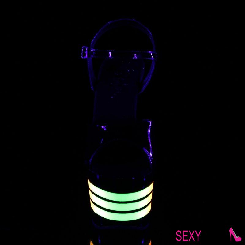 ADORE-709UVLN Sexy boty se svítícími pruhy