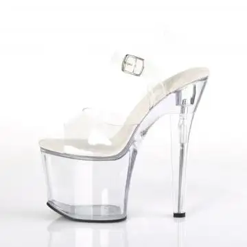 Průhledné sexy sandály na vysokém podpatku RAD708/C/M | RADIANT-708 Pleaser - z vnitřku