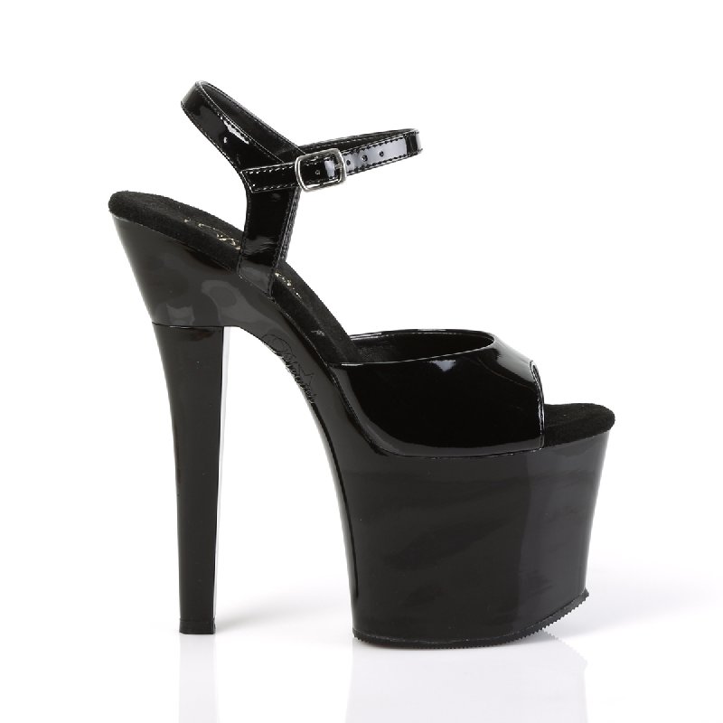 RADIANT-709 černé sexy boty RAD709/B/M | RADIANT-709 Pleaser - z vnějšku
