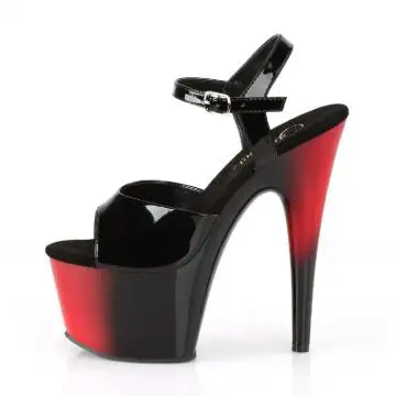 Černočervené sexy sandály ADO709BR/B/R-B Pleaser | ADORE-709BR Pleaser - z vnitřku
