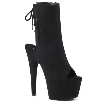 Černé kozačky s otevřenou špičkou a patou ADO1018FS/BFS/M | ADORE-1018FS Pleaser Černé kozačky s otevřenou špičkou a patou ADO1018FS/BFS/M | ADORE-1018FS Pleaser