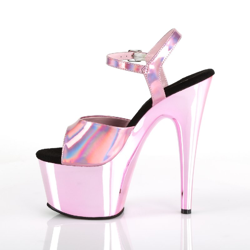 Růžové striptýz boty s hologramem ADO709HGCH/BPHG/BPCH | ADORE-709HGCH Pleaser - z vnitřku