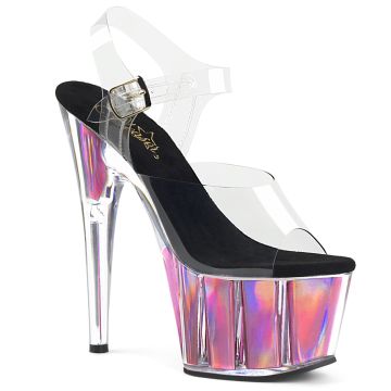 ADORE-708HGI ADO708HGI/C/PN Taneční sexy s růžovým hologramem Pleaser