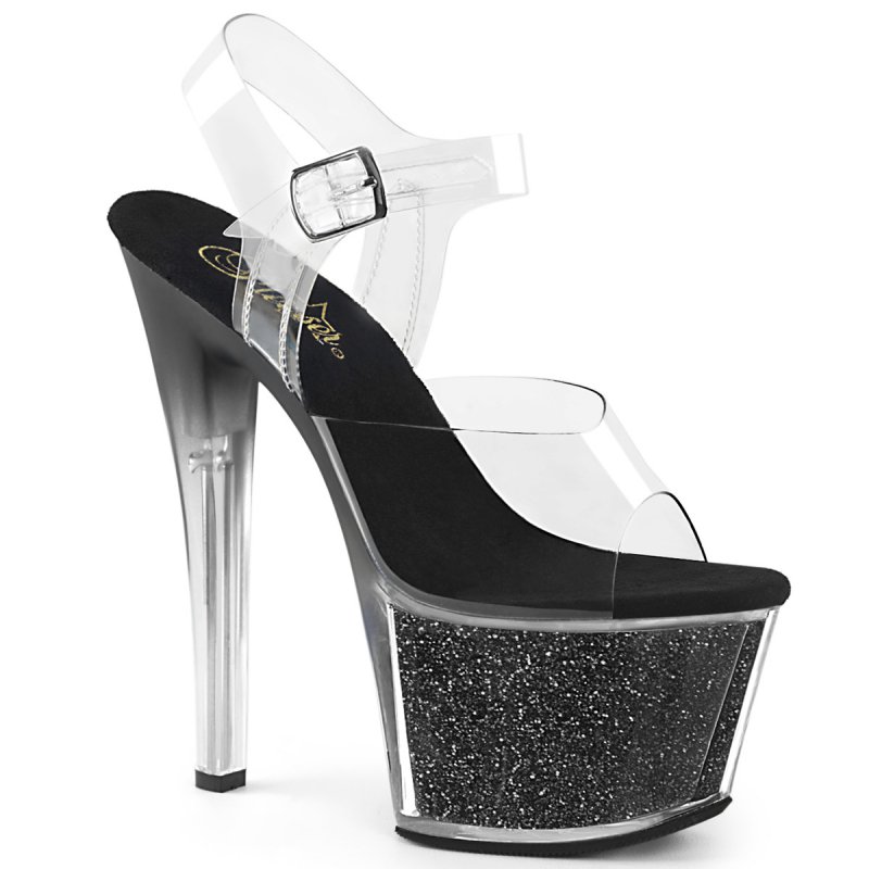 SKY308G-T/C/BGI černé taneční boty | SKY-308G-T Pleaser
