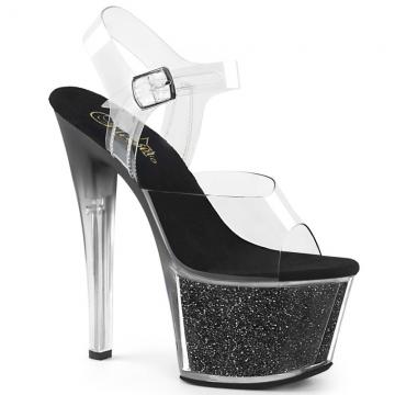 Sandály na go-go dance | SKY308G-T/C/BGI černé taneční boty Pleaser