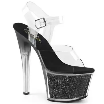 SKY308G-T/C/BGI černé taneční boty | SKY-308G-T Pleaser