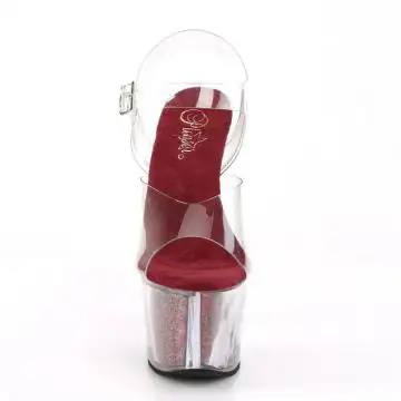 SKY308G-T/C/BRGI rudé taneční boty | SKY-308G-T Pleaser - zepředu