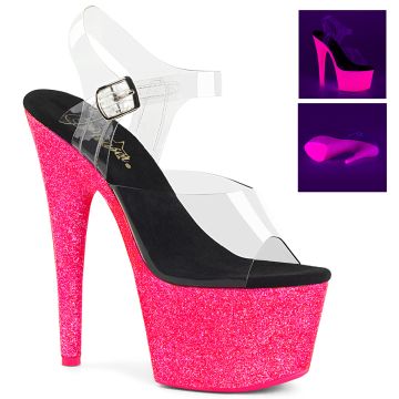 ADORE-708UVG ADO708UVG/C/NHPGT Růžové svítící sexy boty Pleaser