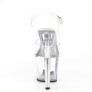 TIPJAR-708RAD TIP708RAD/C/M Průhledné sexy boty s kasičkou na peníze v platformě Pleaser - zezadu