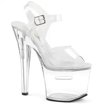 TIPJAR-708RAD TIP708RAD/C/M Průhledné sexy boty s kasičkou na peníze v platformě Pleaser