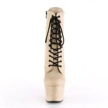Béžové taneční kozačky ADO1020FS/BEFS/M | ADORE-1020FS Pleaser - zepředu