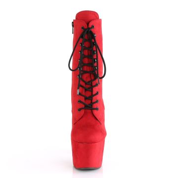 Červené pole dance kozačky ADO1020FS/RFS/M | ADORE-1020FS Pleaser - zepředu