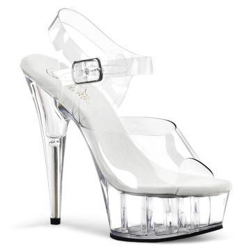 Boty na podpatku | Průhledné sexy DEL608/C/M Pleaser