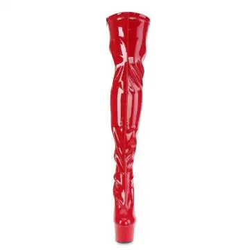 Červené erotické kozačky ADO3000/R/M | ADORE-3000 Pleaser - zepředu
