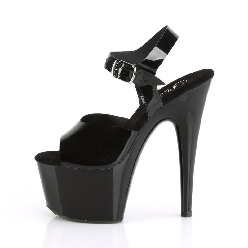Taneční černé sexy boty ADO708N/BTPU/M | ADORE-708N Pleaser - z vnitřku
