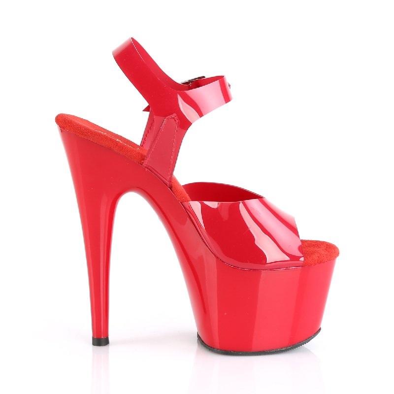 Taneční červené sexy boty ADO708N/RTPU/M | ADORE-708N Pleaser - z vnějšku
