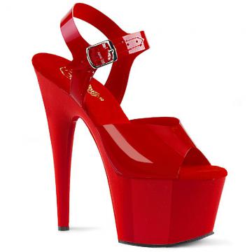 Taneční červené sexy boty ADO708N/RTPU/M Pleaser