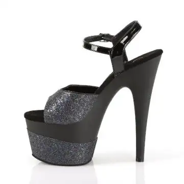 Černé sexy boty s třpytkami ADO709-2G/BG/M | ADORE-709-2G Pleaser - z vnitřku