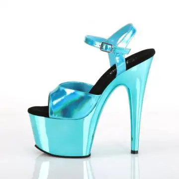 Tyrkysové striptýz boty s hologramem ADO709HGCH/TEHG/TECH | ADORE-709HGCH Pleaser - z vnitřku