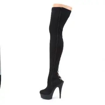 Sexy kozačky s natahovací nohavicí DEL3003/BLYR/M | DELIGHT-3003 Pleaser - z vnitřku