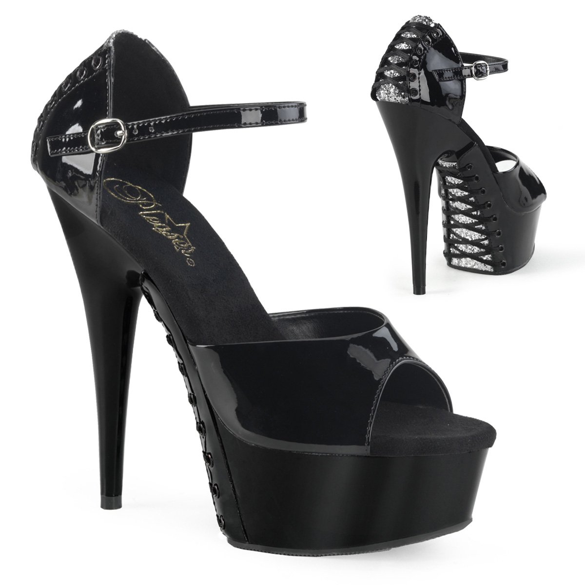 Taneční boty DEL660FHG/B-SG/B DELIGHT-660FHG | DELIGHT-660FHG Pleaser