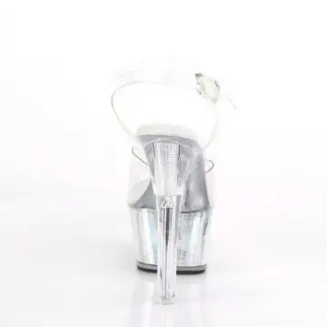 Svítící sandály na vysokém podpatku FDANCE608CH/C/SHG | FLASHDANCE-608CH Pleaser - zezadu