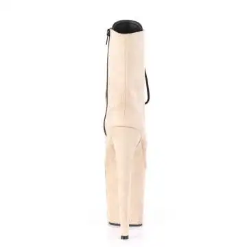 Béžové taneční kozačky FLAM1020FS/BEFS/M | FLAMINGO-1020FS Pleaser - zezadu