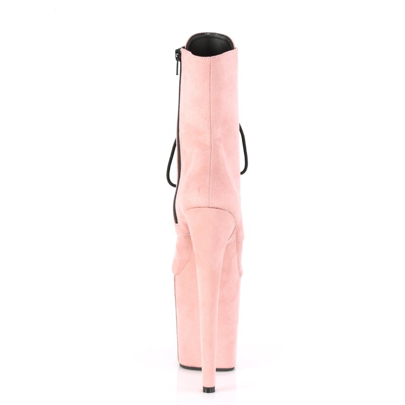 Růžové taneční kozačky FLAM1020FS/BPFS/M | FLAMINGO-1020FS Pleaser - zezadu