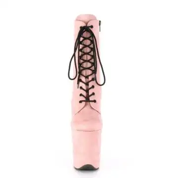 Růžové taneční kozačky FLAM1020FS/BPFS/M | FLAMINGO-1020FS Pleaser - zepředu