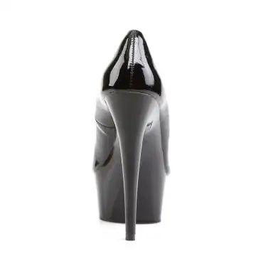 Černé sexy lodičky na platformě DEL685/B/M Pleaser | DELIGHT-685 Pleaser - zezadu