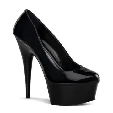 Černé sexy lodičky na platformě DEL685/B/M Pleaser | DELIGHT-685 Pleaser