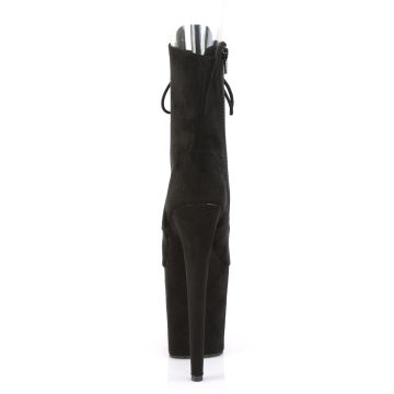 Černé kozačky na striptýz FLAM1021FS/BFS/M | FLAMINGO-1021FS Pleaser - zezadu Černé kozačky na striptýz FLAM1021FS/BFS/M | FLAMINGO-1021FS Pleaser - zezadu