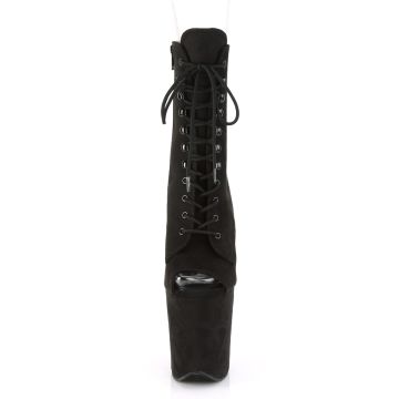 Černé kozačky na striptýz FLAM1021FS/BFS/M | FLAMINGO-1021FS Pleaser - zepředu Černé kozačky na striptýz FLAM1021FS/BFS/M | FLAMINGO-1021FS Pleaser - zepředu