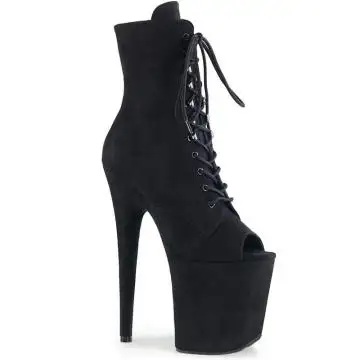 Černé kozačky na striptýz FLAM1021FS/BFS/M | FLAMINGO-1021FS Pleaser