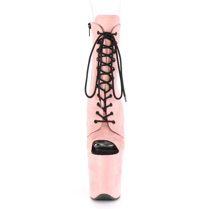 Růžové kozačky na striptýz FLAM1021FS/BPFS/M | FLAMINGO-1021FS Pleaser - zepředu