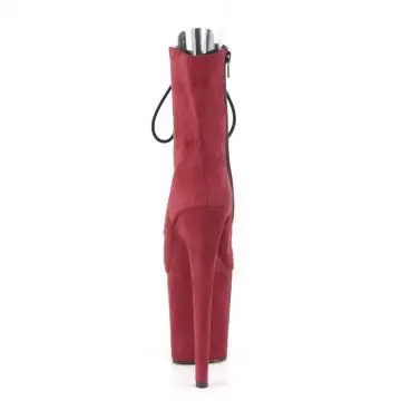 Rudé kozačky na striptýz FLAM1021FS/BYFS/M | FLAMINGO-1021FS Pleaser - zezadu