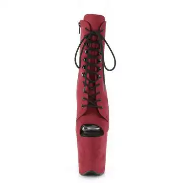 Rudé kozačky na striptýz FLAM1021FS/BYFS/M | FLAMINGO-1021FS Pleaser - zepředu