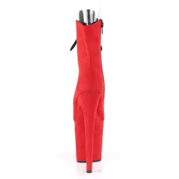Červené kozačky na striptýz FLAM1021FS/RFS/M | FLAMINGO-1021FS Pleaser - zezadu