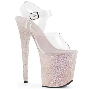 Opál sexy sandály na extra podpatku FLAM808LG/C/OPG | FLAMINGO-808LG Pleaser
