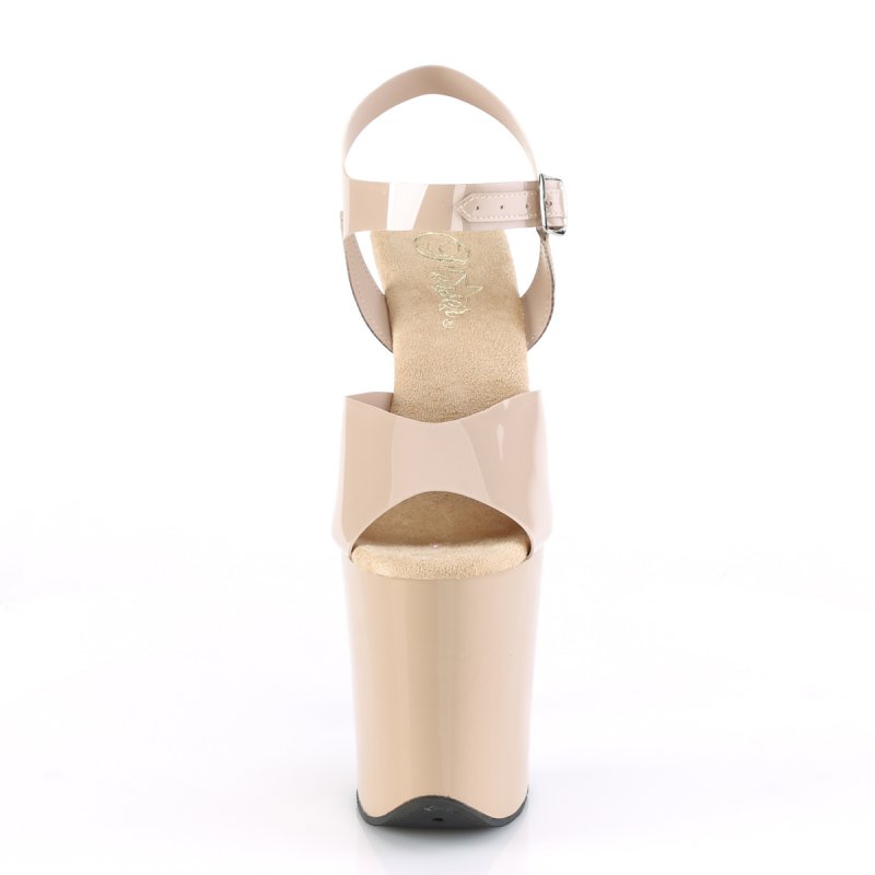 Tělové pole dance boty FLAM808N/CRTPU/M | FLAMINGO-808N Pleaser - zepředu