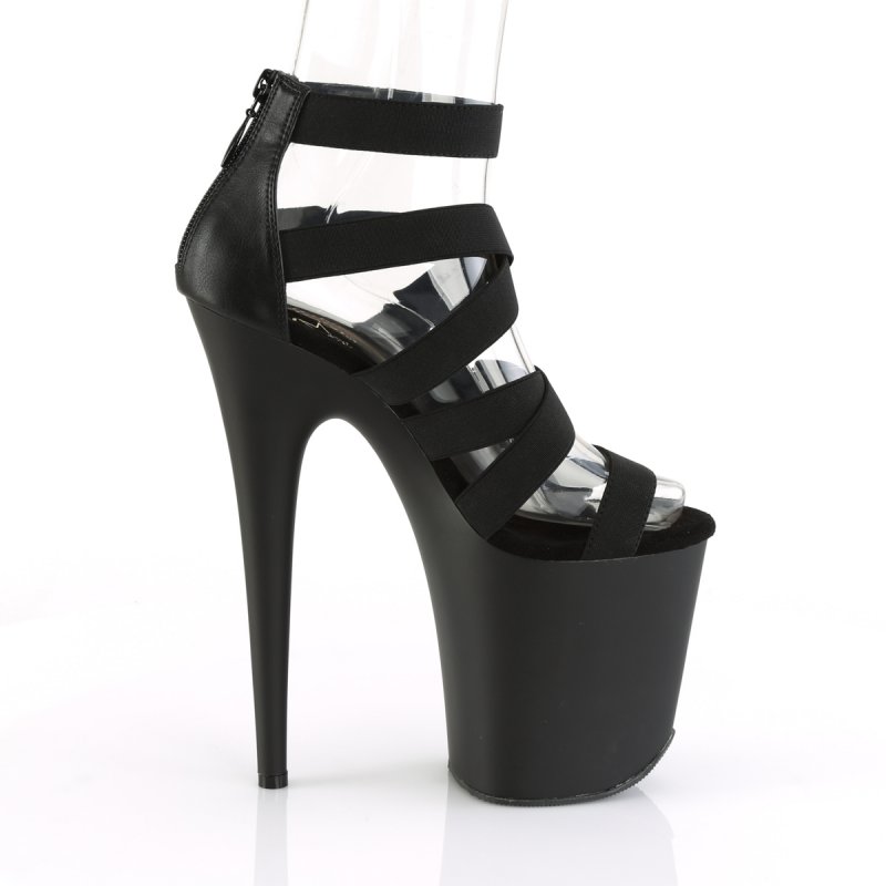 Páskové boty na extrémním podpatku FLAM859/BELS-PU/M | FLAMINGO-859 Pleaser - z vnějšku