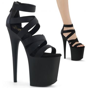 FLAMINGO-859 | Páskové boty na extrémním podpatku FLAM859/BELS-PU/M Pleaser